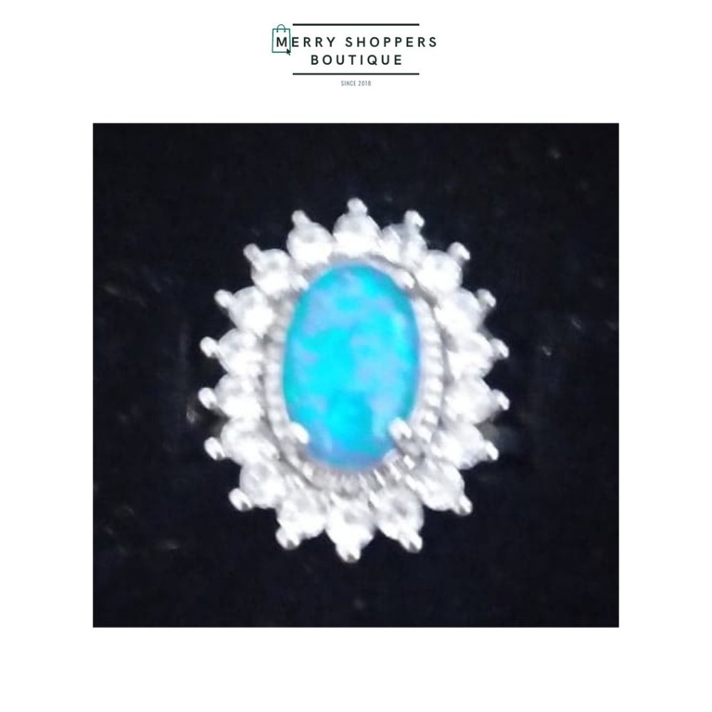 Fire opal ring